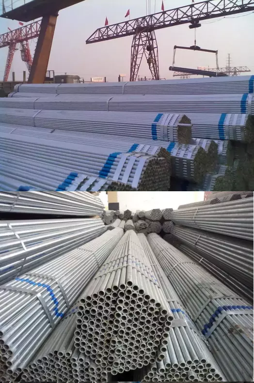 agriculture of hot dip galvanized tubes round steel pipe